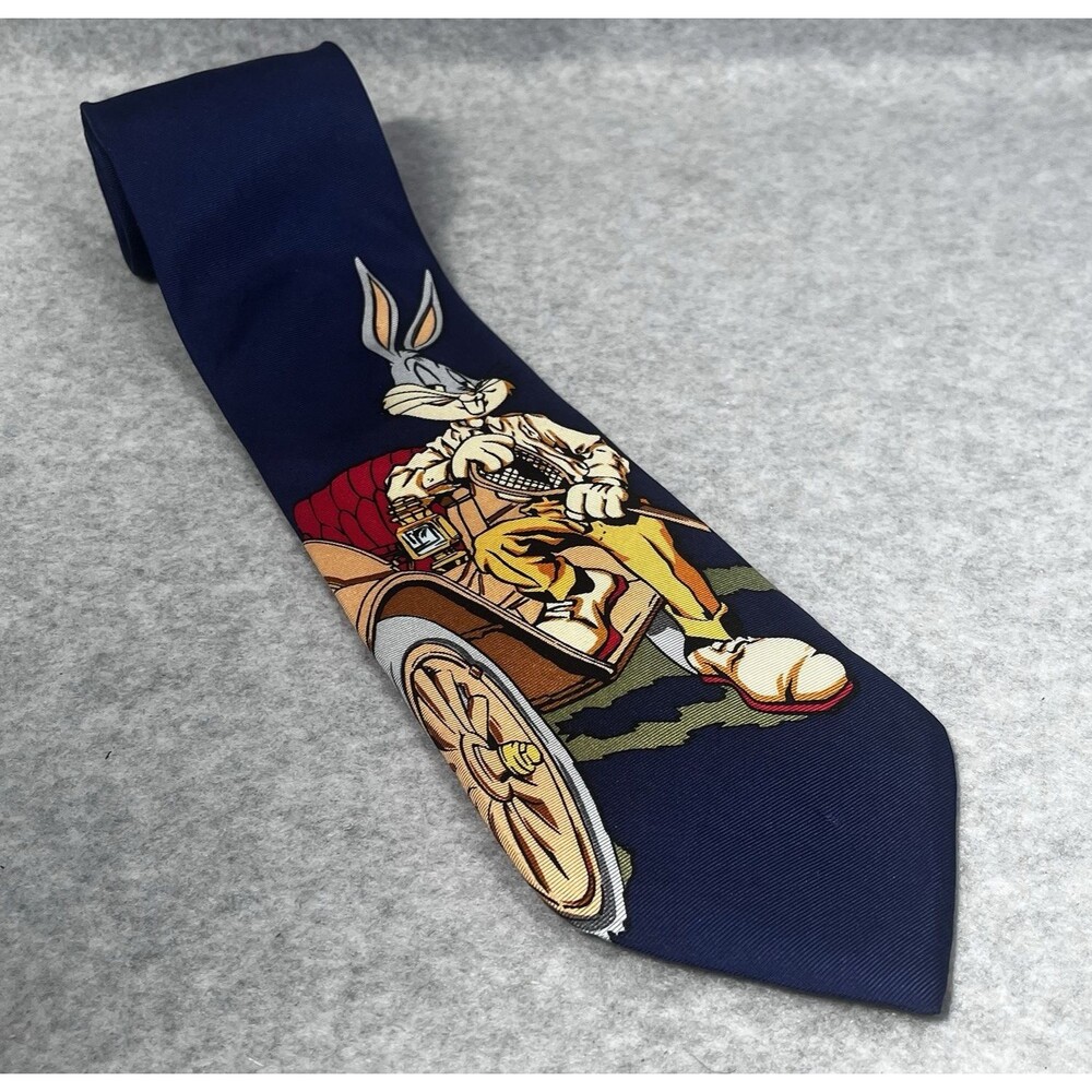 Vintage 1992 Warner‎ Bros Mens Necktie Silk Bugs Bunny Classic Tie